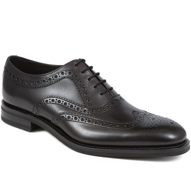 Fearnley Leather Oxford Brogues - FEARNLEY / 272342443304 - Black