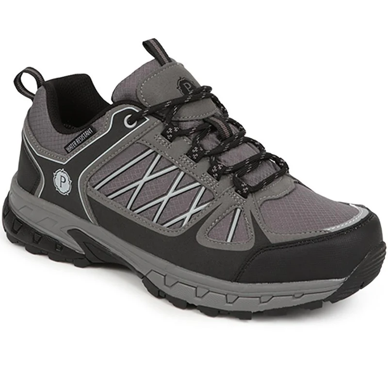 Wide Fit Lace-Up Chunky Trainers - SUNT40003 / 325 597 - Charcoal
