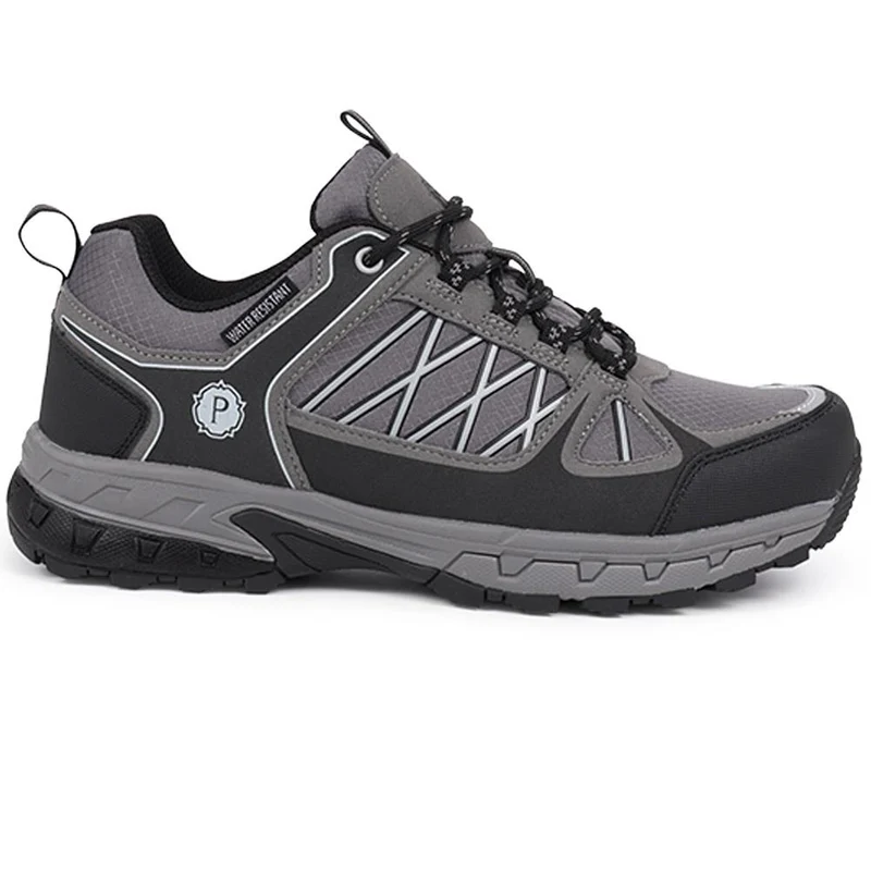 Wide Fit Lace-Up Chunky Trainers - SUNT40003 / 325 597 - Charcoal