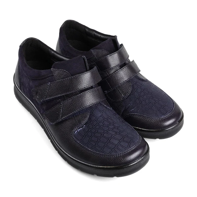 Padders Ladies Dual Fit Comfort 2E/3E - LILY - Lily / null - Navy Combi