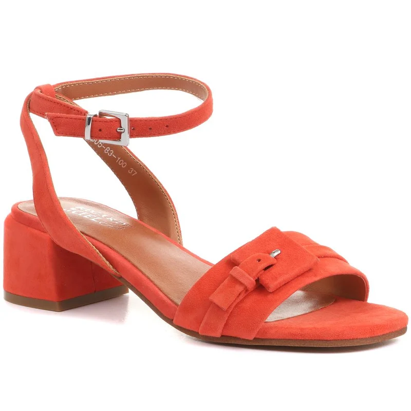 Mid-High Block Heels - SINO35507 / 322 049 - Red