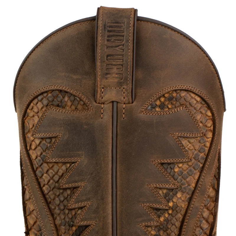 Handgefertigte Westernstiefel CowboyStiefel für Herren aus geöltem Terrabraun-Leder 2567