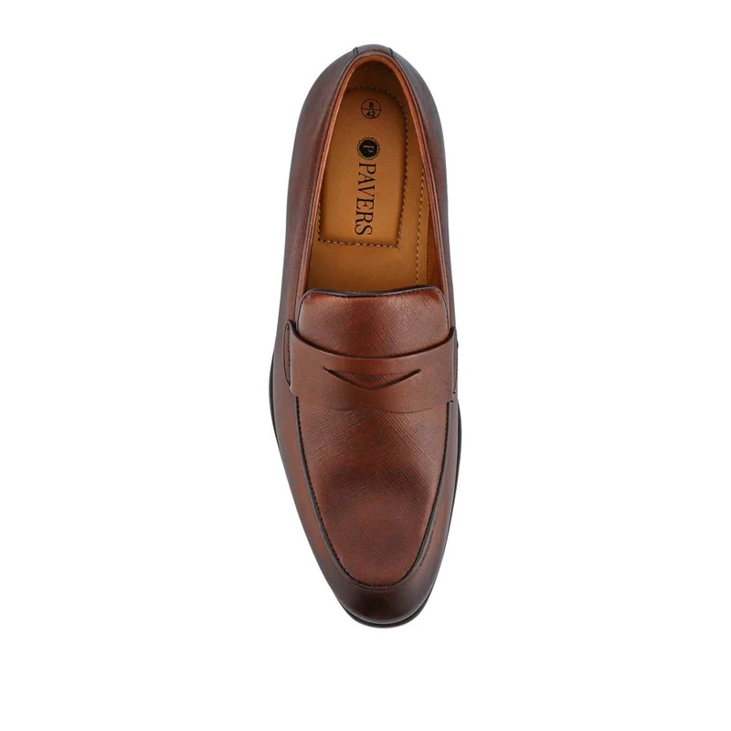 Smart Leather Slip-On Shoes - PERFO41000 / 327 384 - Brown