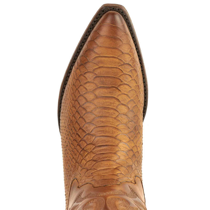 Westernstiefel CowboyStiefel für Damen handgefertigt, braunes Leder, 2524