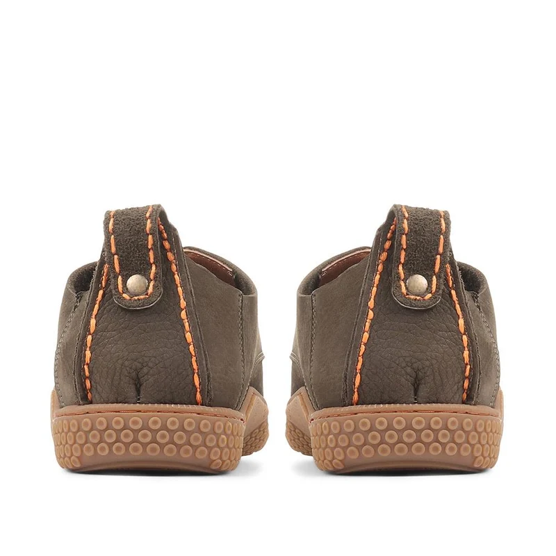 Casual Leather Lace-Up Shoes - META35010 / 322 980 - Green