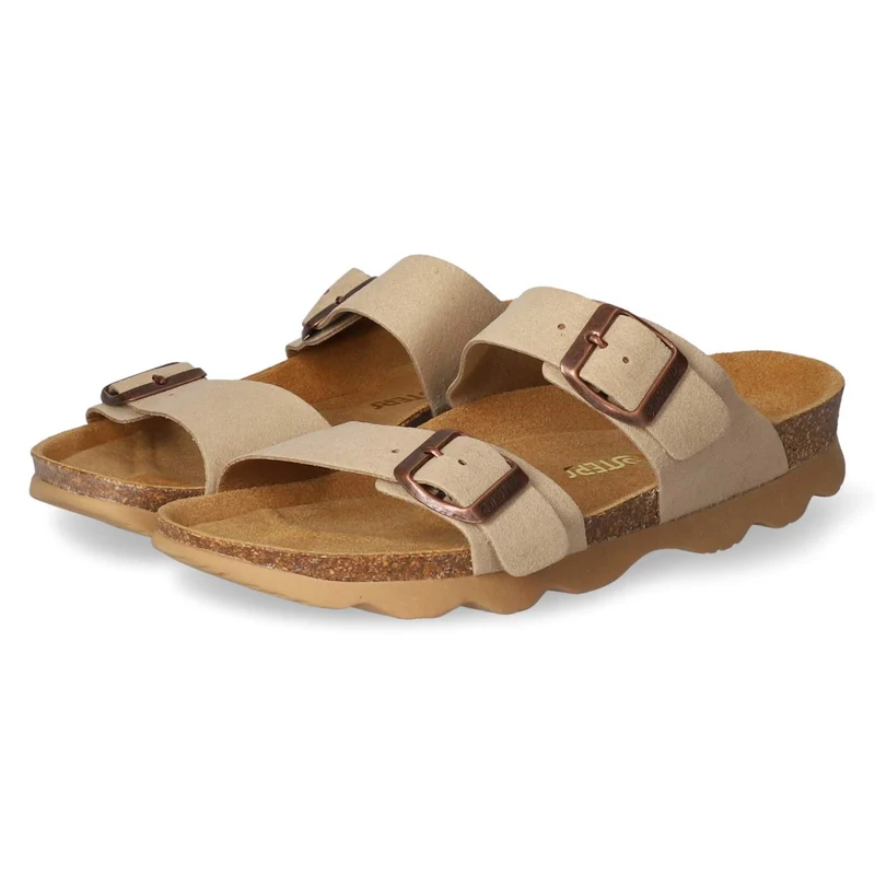 Pantoletten Beige