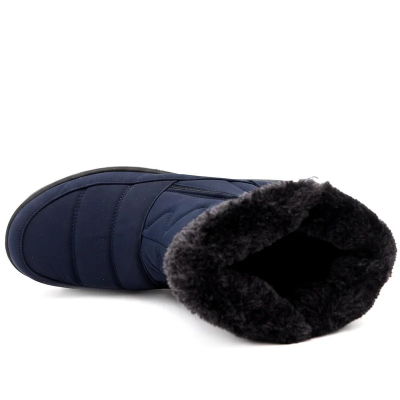 Warm Lined Twin Zip Weather Boots - ACADE42000 / 328 503 - Navy