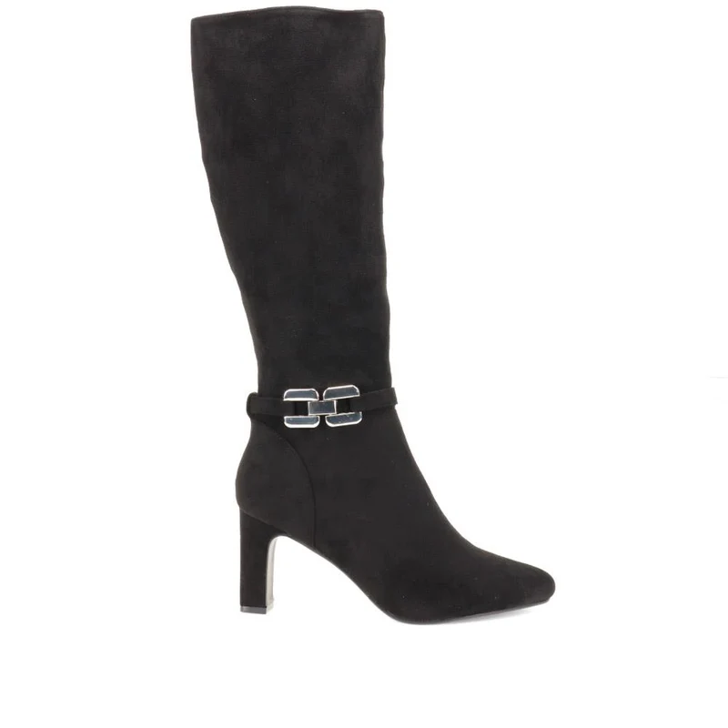 Cone-Heeled Long Boots - SENBO40001 / 326 158 - Black