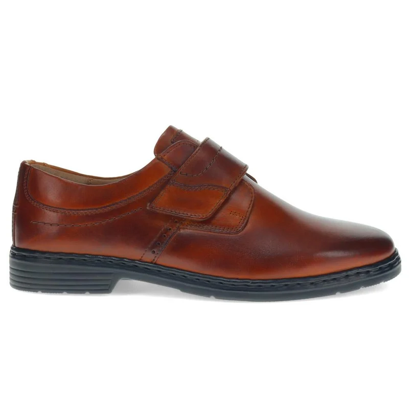 Smart Leather Touch-Fasten Shoes - JOSEF40506 / 326 425 - Cognac
