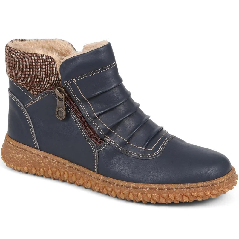 Loretta Zip-Up Boots - HAK38015 / 324 224 - Blue
