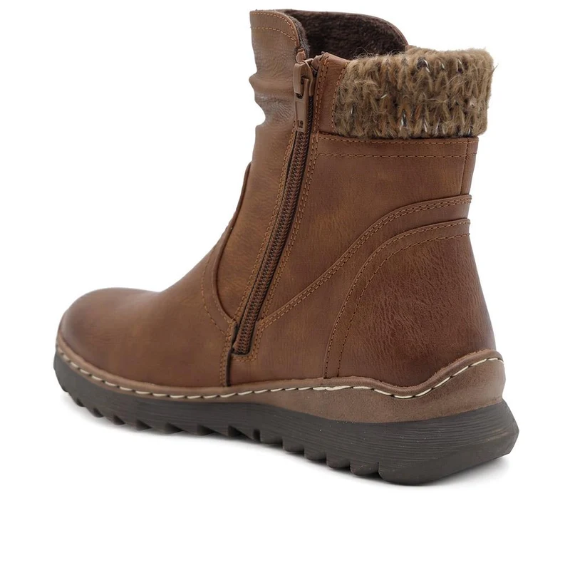 Warm Fashionable Ankle Boots - LAND44014 / 329 950 - Tan