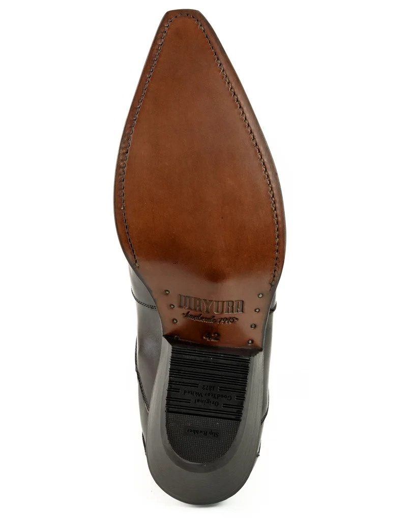 Cowboystiefel oder Stiefeletten für Damen und Herren, handgefertigt aus schwarzem Leder, Urban 1931
