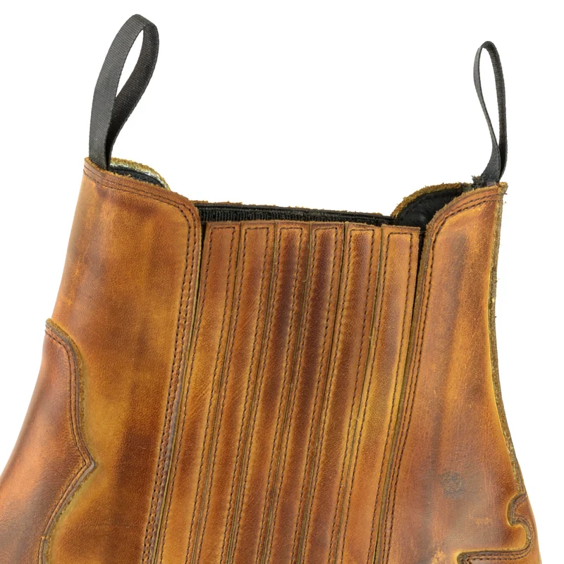 Cowboystiefel oder Stiefeletten für Damen und Herren, handgefertigt, hellbraunes Leder, Urban 1931