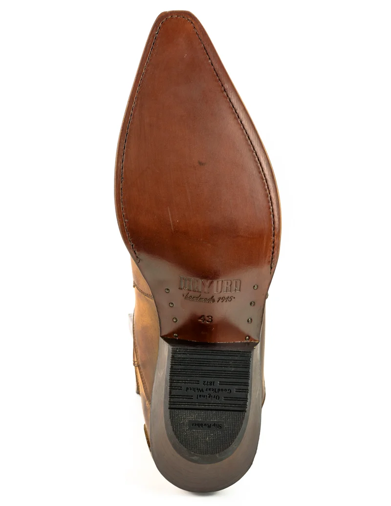 Cowboystiefel oder Stiefeletten für Damen und Herren, handgefertigt, hellbraunes Leder, Urban 1931
