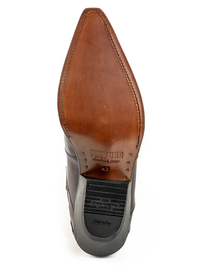 Cowboystiefel oder Stiefeletten für Damen und Herren, handgefertigt aus rotem Leder, Urban 1931