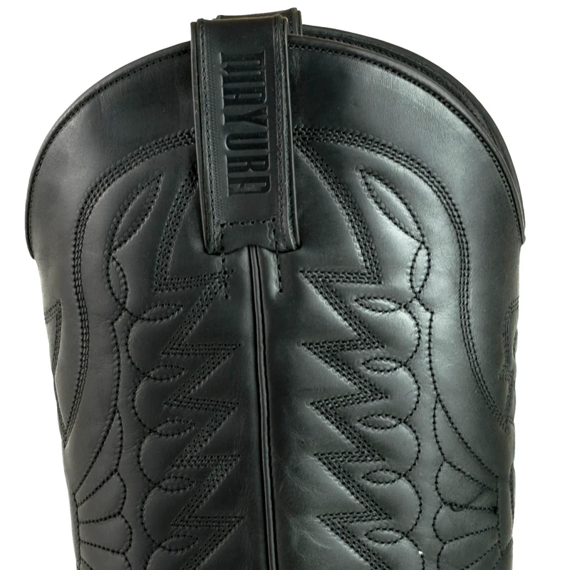 Damen- und Herren-Cowboystiefel, exotisches handgefertigtes schwarzes und rotes Leder, 1935, Texas