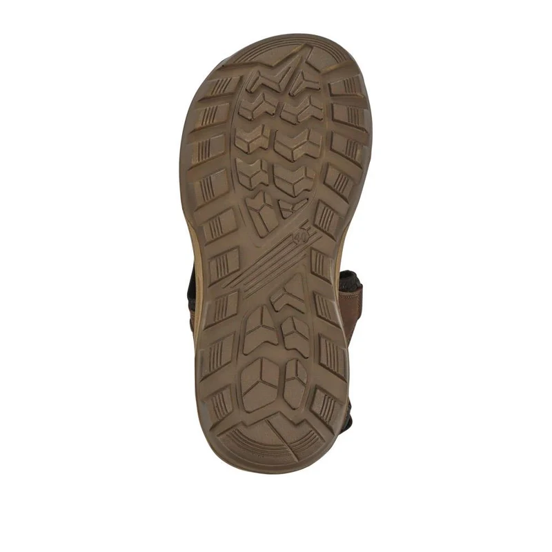 Touch-Fasten Leather Sandals - DDIN41013 / 327 118 - Brown
