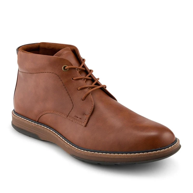 Memory Foam Lace Up Chukka Boots - JIAHU42002 / 328 628 - Tan