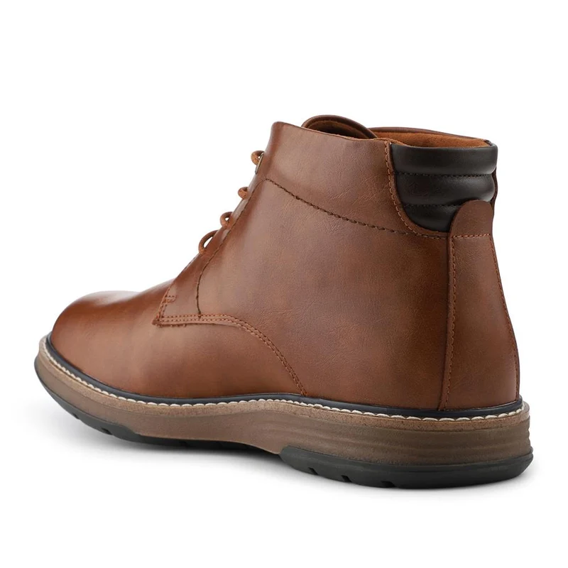 Memory Foam Lace Up Chukka Boots - JIAHU42002 / 328 628 - Tan