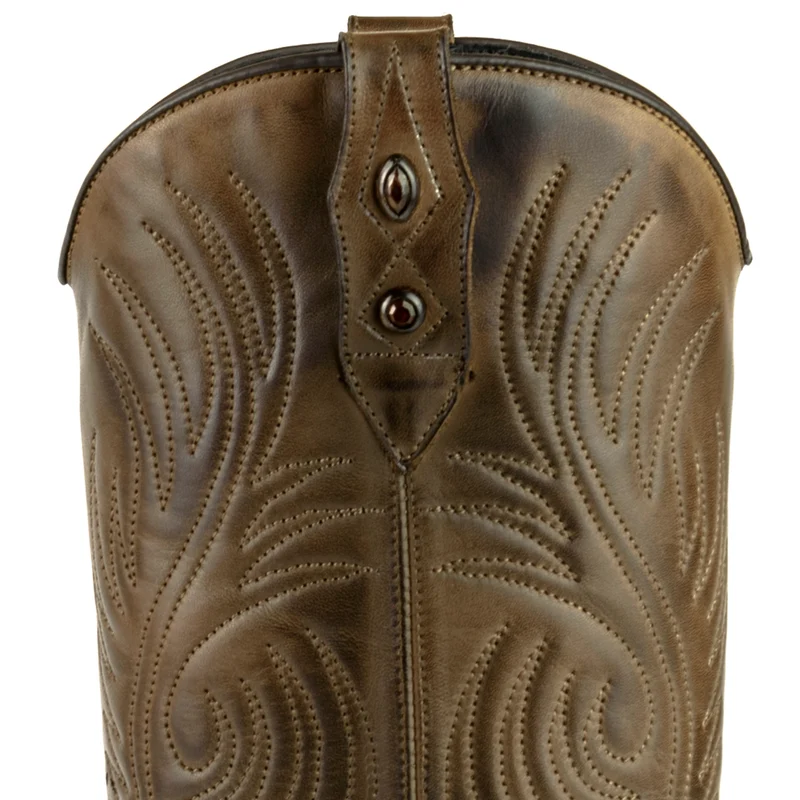 Handgefertigte Westernstiefel CowboyStiefel für Damen aus Leder 2536 Braun