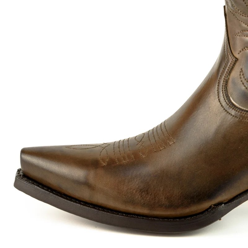 Handgefertigte Westernstiefel CowboyStiefel für Damen aus Leder 2536 Braun