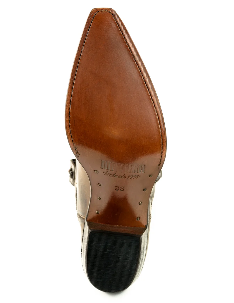 Handgefertigte Westernstiefel CowboyStiefel für Damen aus Leder 2536 Braun