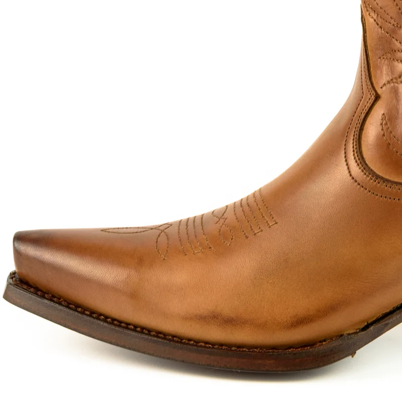 Handgefertigte Westernstiefel CowboyStiefel für Damen aus Kamelleder 2536
