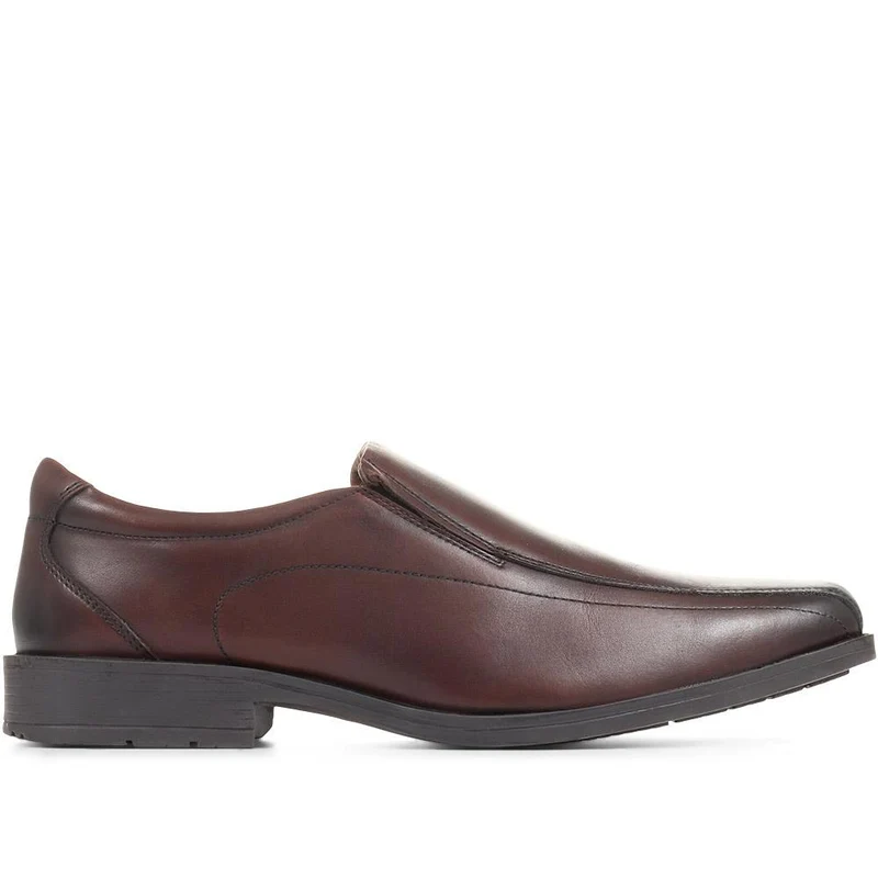Smart Leather Derby Shoes - PERFO36001 / 322 520 - Tan