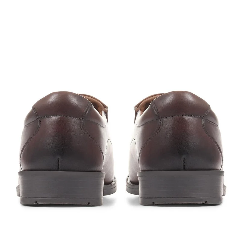 Smart Leather Derby Shoes - PERFO36001 / 322 520 - Tan