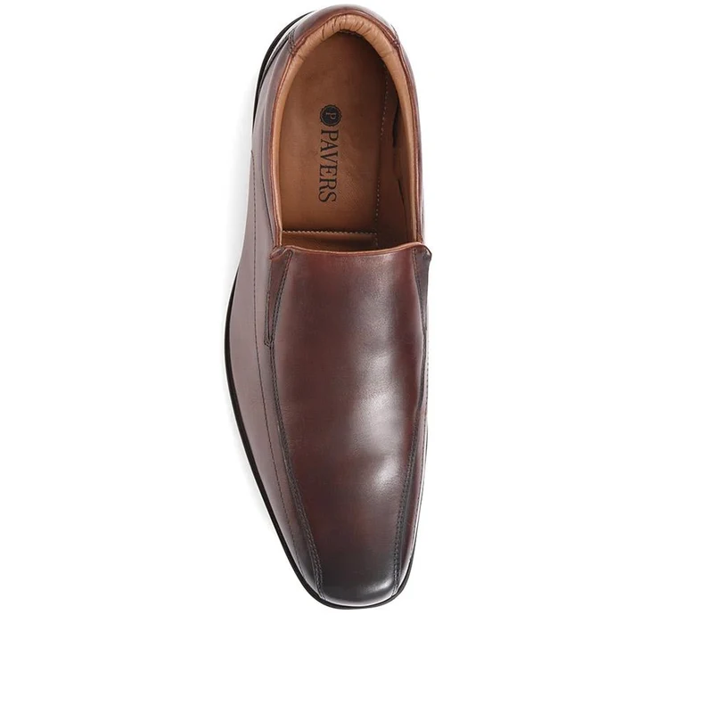 Smart Leather Derby Shoes - PERFO36001 / 322 520 - Tan
