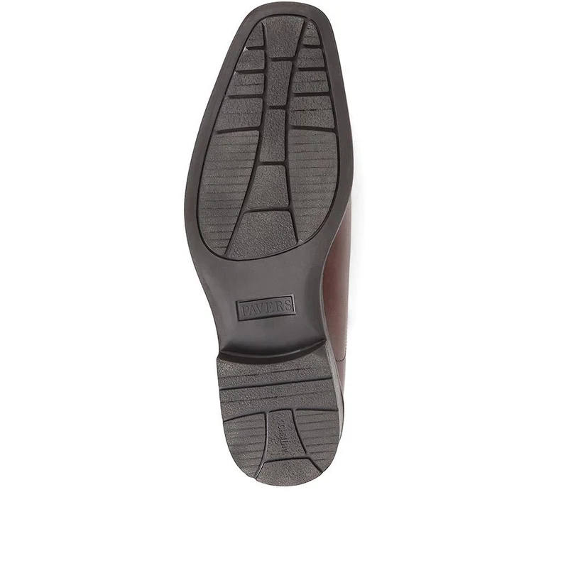 Smart Leather Derby Shoes - PERFO36001 / 322 520 - Tan