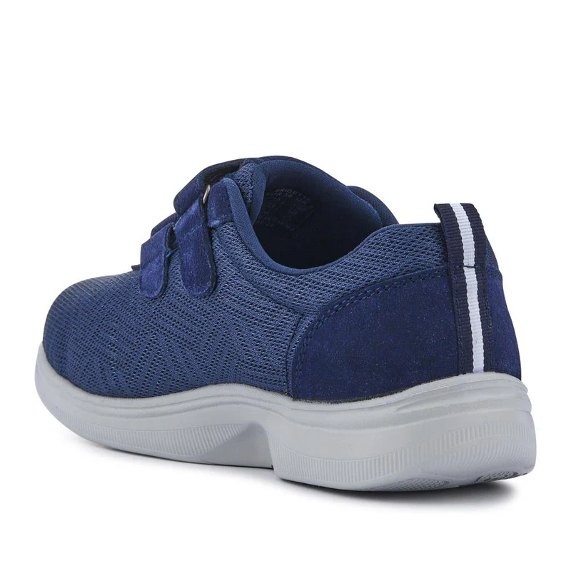 Extra-Wide Touch-Fasten Monk Shoes - BRIGETTE / 327 105 - Navy