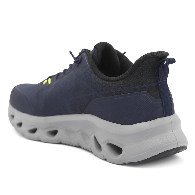 Wide Fit Memory Foam Sporty Trainers - BOJIE44003 / 330 185 - Navy
