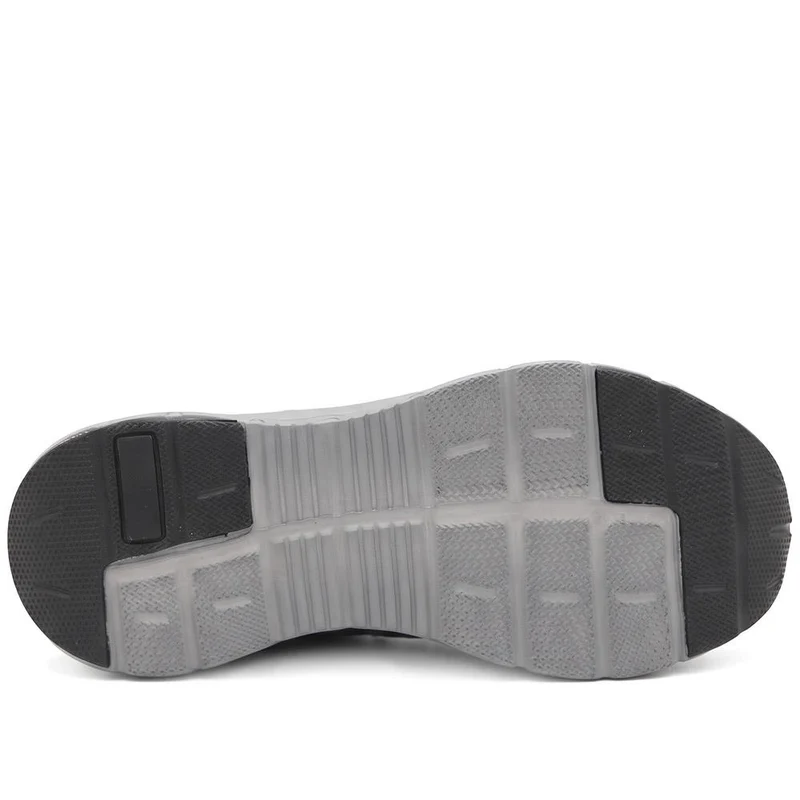 Wide Fit Memory Foam Sporty Trainers - BOJIE44003 / 330 185 - Navy