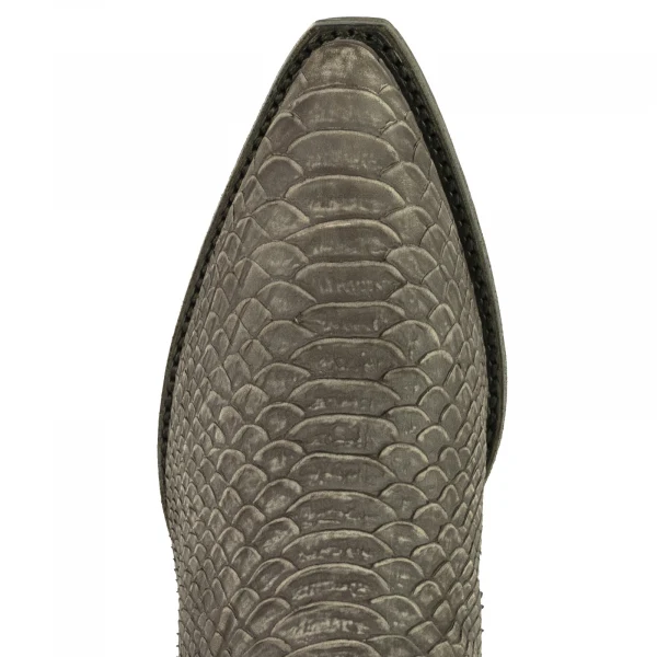 Westernstiefel CowboyStiefel für Damen handgefertigt, gewaschenes braunes Leder, 2524