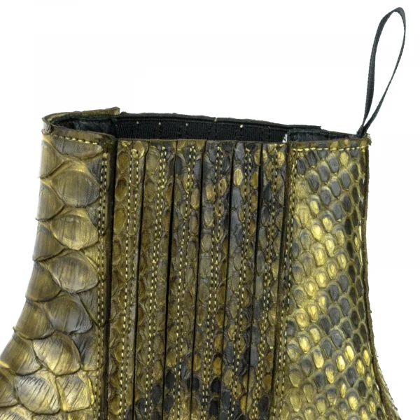 Urban and Exotic Green Kaky handgefertigte Damenstiefel oder Stiefeletten 2496