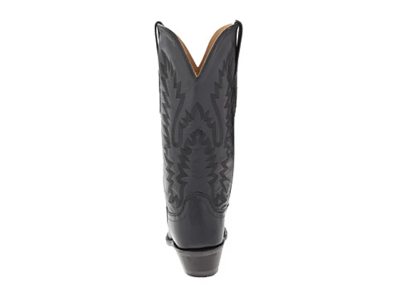 Westernstiefel CowboyStiefel für Damen handgefertigt, aus schwarzem Leder, LF1510E