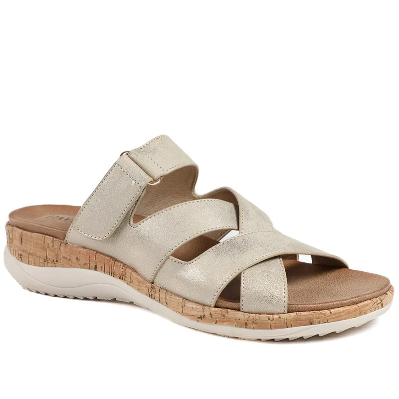 Wide Fit Adjustable Strappy Sandals - BAIZH43049 / 329 149