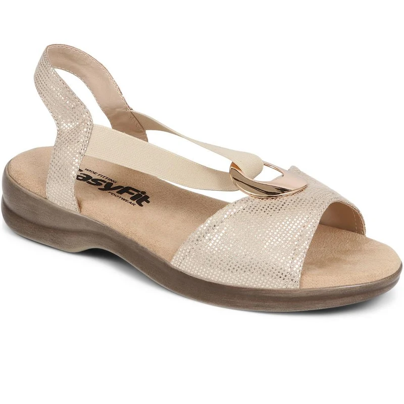 Extra-Wide Elasticated Sandals - CAROLA / 325 591
