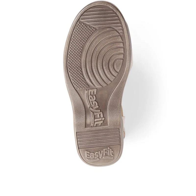 Extra-Wide Elasticated Sandals - CAROLA / 325 591 - Gold