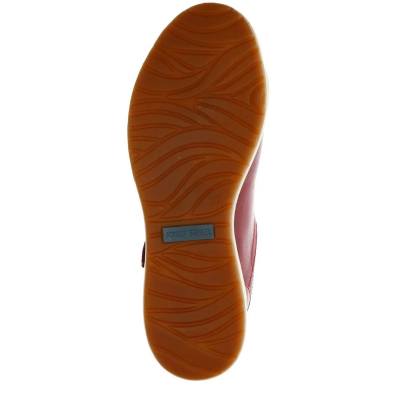 Lace-Up Leather Trainers - JOSEF40512 / 326 496 - Bordeaux