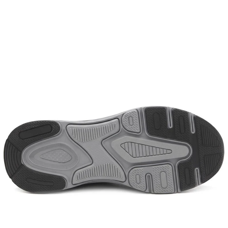 Wide Fit Sporty Bungee Lace Trainers - BOJIE44010 / 330 186 - Grey