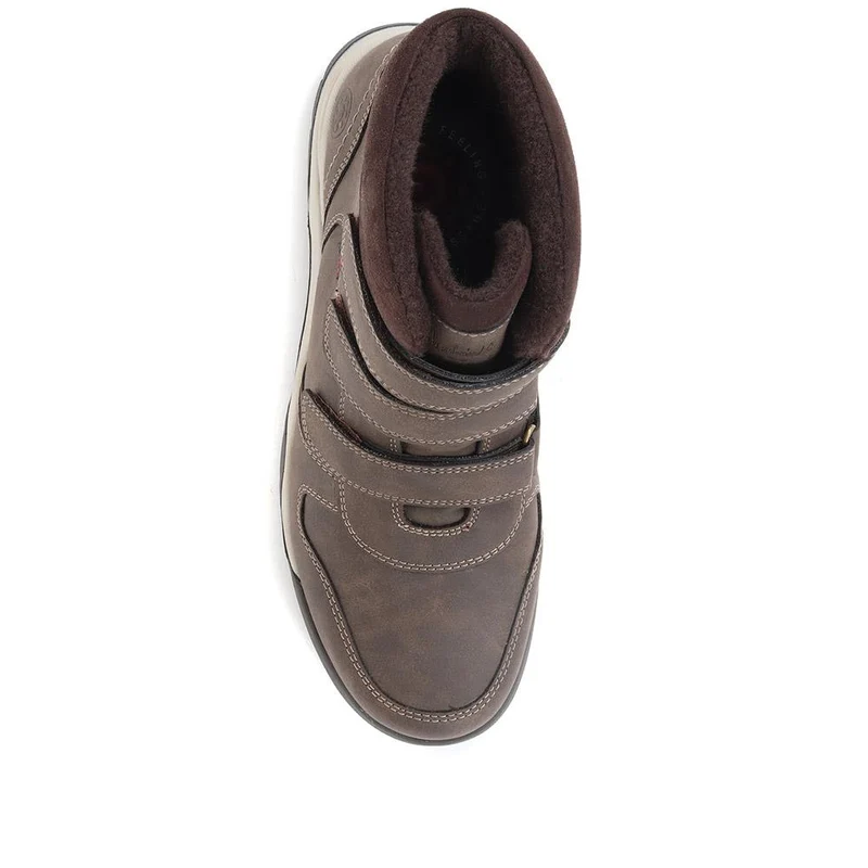 Adjustable Ankle Boots - CENTR36013 / 322 791 - Dark Brown