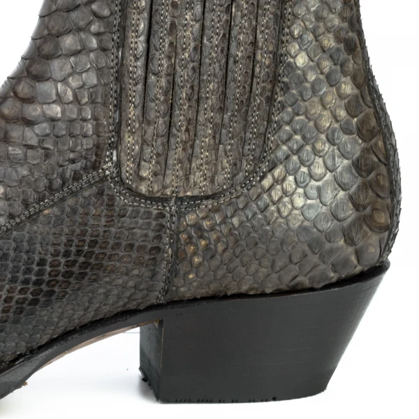 Urbane und exotische braune handgefertigte Damenstiefel oder Stiefeletten 2496
