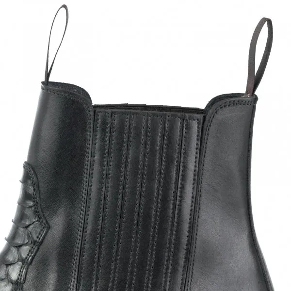 Cowboystiefel oder Stiefeletten für Damen und Herren, handgefertigt, Schwarz, Urban und Exotic 2500