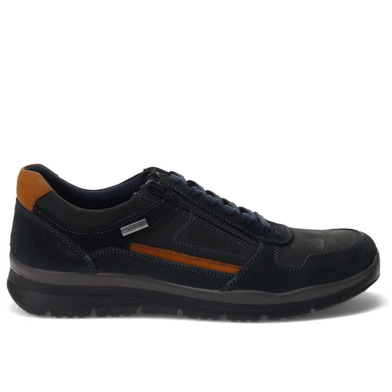 Casual Leather Lace-Up Shoes - DDIN40009 / 326 585 - Navy