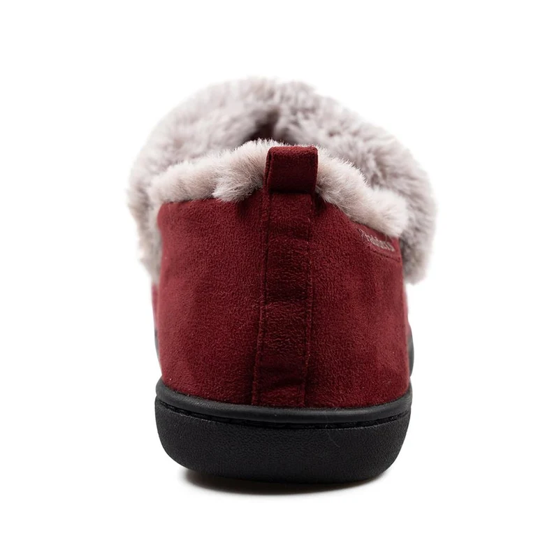 Padders Ladies Slippers 2E Side Stitched Washable - DORA - Dora / null - Bordeaux Combi