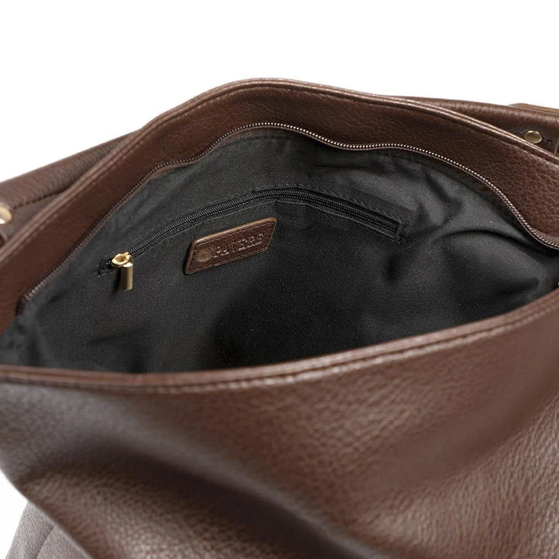 Multi Zipped Stylish Shoulder Bag - RIM42007 / 328 658 - Brown