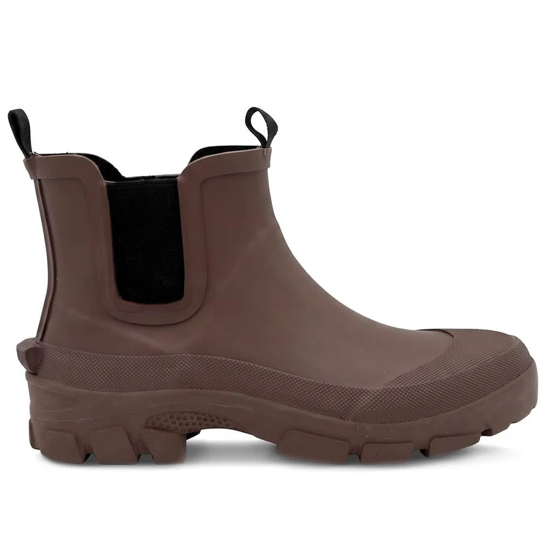 Rubber Slip On Ankle Boots - RAI42002 / 328 518 - Dark Brown