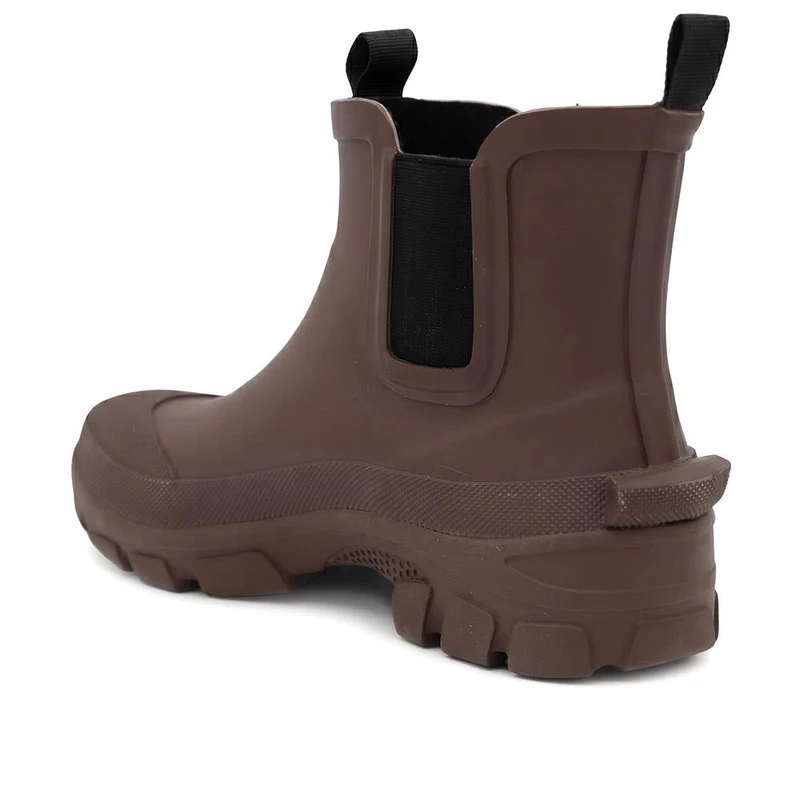 Rubber Slip On Ankle Boots - RAI42002 / 328 518 - Dark Brown